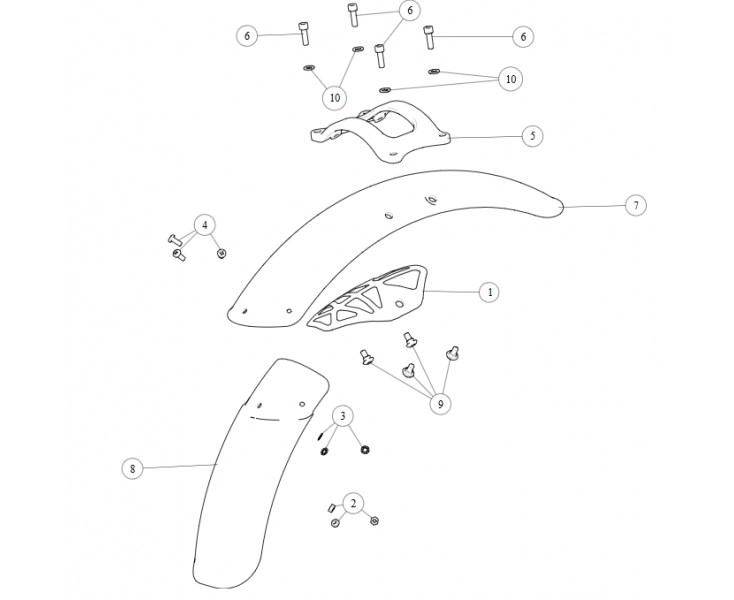 FRONT FENDER INTERCEPTOR 650