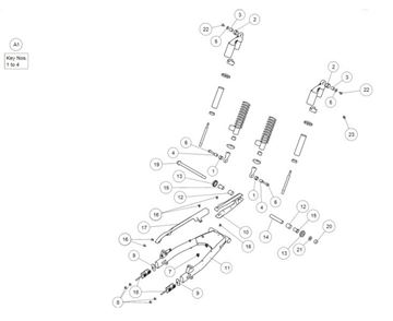 REAR SUSPENSION ASSY INTERCEPTOR 650