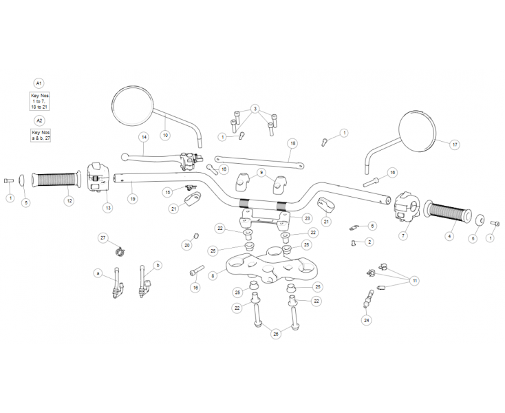 HANDLEBAR ASSY INTERCEPTOR 650