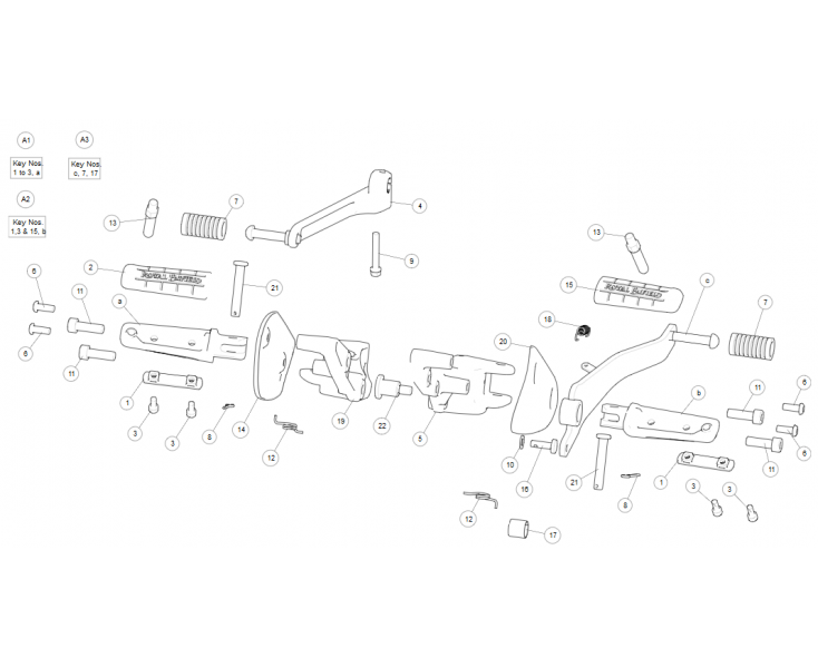 FRONT FOOTREST CONTINENTAL GT 650