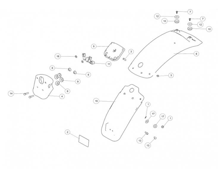 REAR FENDER CONTINENTAL GT 650