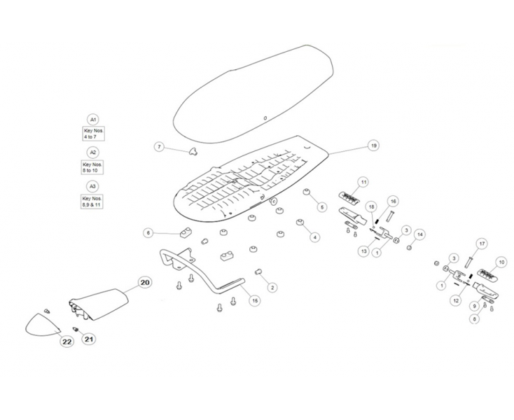 SADDLE/FOOTREST AR CONTINENTAL GT 650