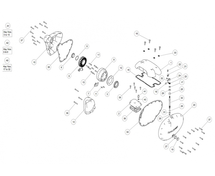 ENGINE/IGNITION COVERS CONTINENTAL GT 650