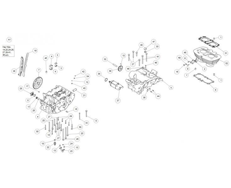 ENGINE CRANKCASE/CYLINDER CONTINENTAL GT 650