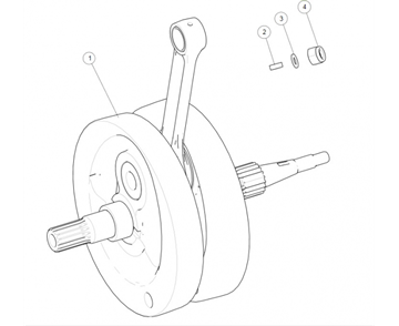CRANKSHAFT CONTINENTAL GT 535 (E3)