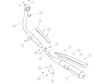 MUFFLER CONTINENTAL GT 535 (E3)