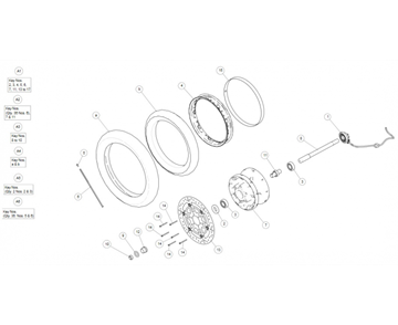 FRONT WHEEL CONTINENTAL GT 535 (E3)