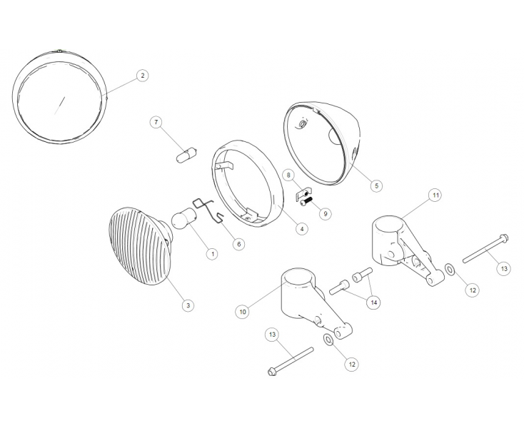 HEAD LIGHT CONTINENTAL GT 535 (E3)