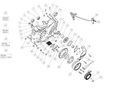 LEFT ENGINE HOUSING ASSY HIMALAYAN