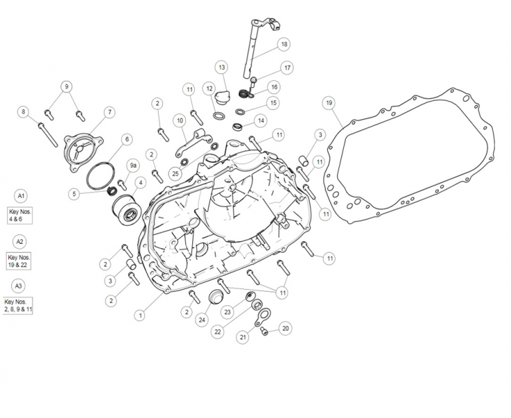 CLUTCH COVER / OIL FILTER HIMALAYAN