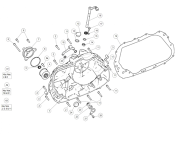 CLUTCH COVER / OIL FILTER HIMALAYAN