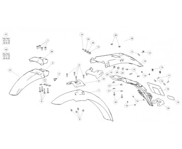 FRONT / REAR FENDERS HIMALAYAN