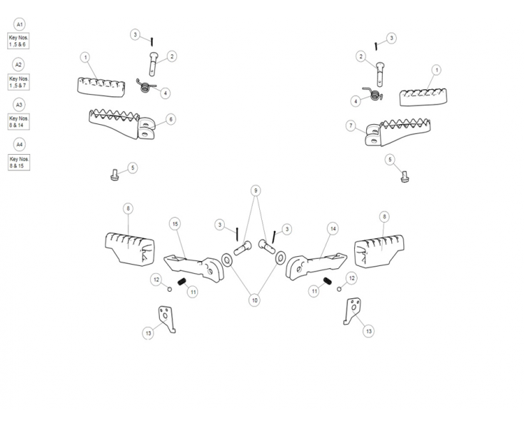 FRONT / REAR FOOTREST HIMALAYAN