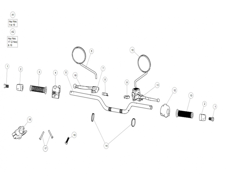 HANDLEBAR ASSY HIMALAYAN