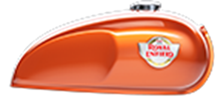 Afbeelding van FUEL TANK, PAINTED ORANGE CRUSH