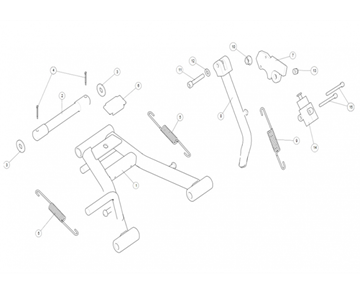 CENTER STAND CONTINENTAL 535 (E4)
