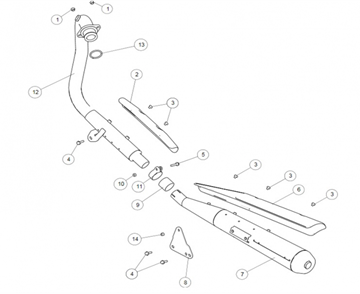 EXHAUST CONTINENTAL 535 (E4)