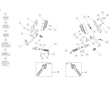 FRONT/REAR FOOTREST CONTINENTAL 535 (E4)
