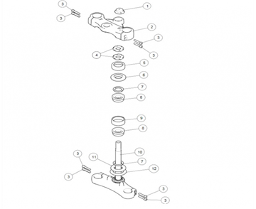 STEERING STEM CONTINENTAL GT 535 (E4)