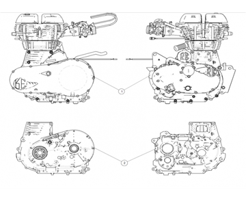 ENGINE/CRANKCASE CLASSIC 500 (E4)