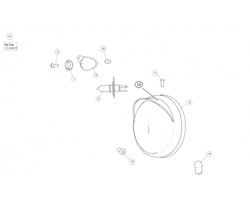 HEADLIGHT ASSY CLASSIC 500 (E3)