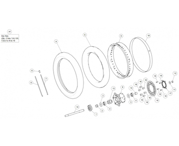 REAR WHEEL CLASSIC 500 (E3)