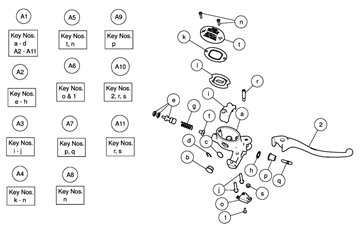 FRONT BRAKE MASTER CYLINDER METEOR 350