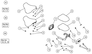 SADDLE / BACKREST METEOR 350