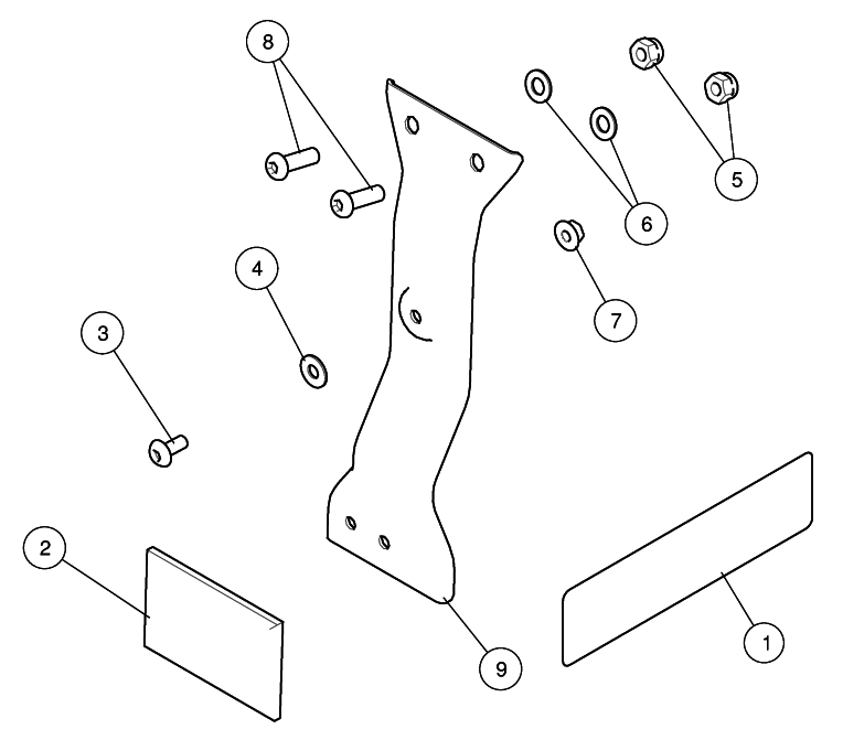 REAR PLATE / VIN PLATE SUPPORT METEOR 350