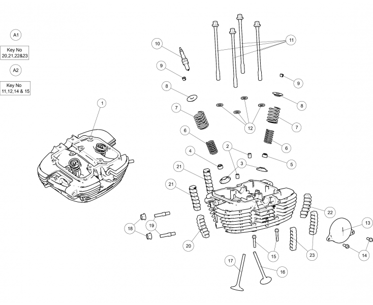 CILINDER HEAD HIMALAYAN (E5)