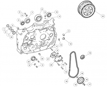 RIGHT CRANKCASE HIMALAYAN (E5)