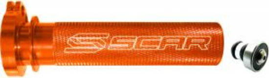 Picture of ALU THROTTLE TUBE W.BEARING KTM/HUSQVARNA 4ST ORANGE