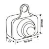 Picture of ON & OFF, WATERPROOF SWITCH, 12V - BLACK