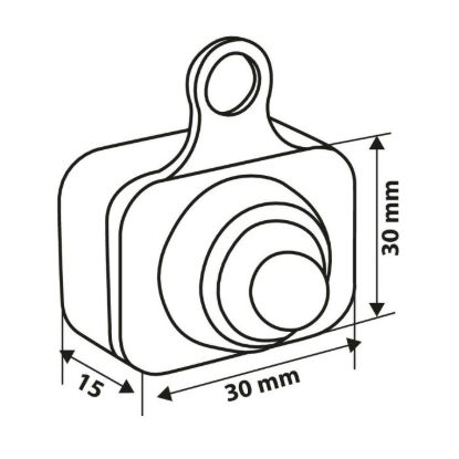 Picture of ON & OFF, WATERPROOF SWITCH, 12V - BLACK