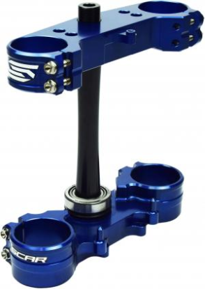 Picture of KX250F 13-24/ KXF450F 13-23 TRIPLE CLAMPS OFFSET 23MM BLUE