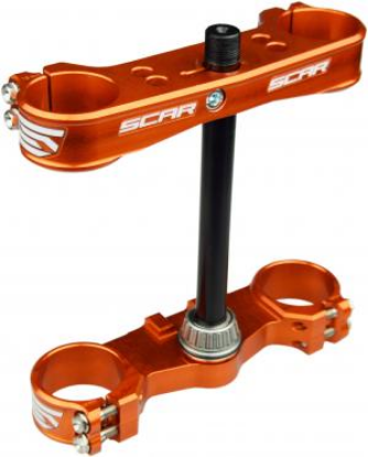 Picture of SX 65 12-20 TRIPLE CLAMPS OFFSET 22MM ORANGE COLOR