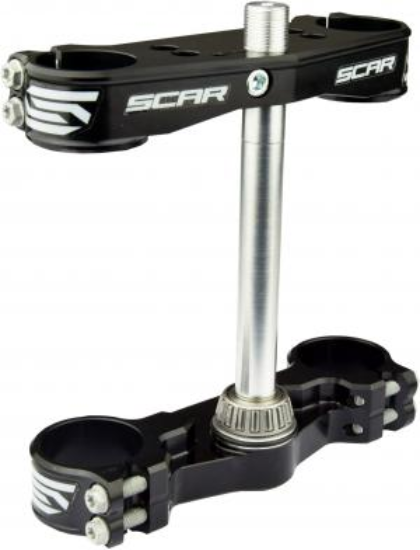 Afbeeldingen van SX65 TC65 MC65 2021-23 TRIPLE CLAMPS OFFSET:22MM BLACK COLOR KTM/HUSQ/GG