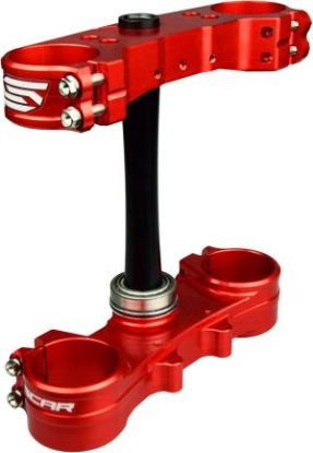 Picture of RR 2T 250-300 / RR 4T 350-480 16- TRIPLE CLAMPS OFFSET 20MM RED COLOR