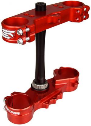 Afbeeldingen van CRF250 10-13 CRF450 09-12 TRIPLE CLAMPS - CRF OFFSET 22MM RED COLOR