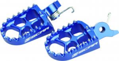 Picture of YZF250 24 YZ450F 23-24 EVOLUTION FOOTPEGS BLUE + 10MM