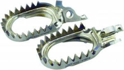Picture of HONDA CR/CRF 02- TITANIUM FOOTPEGS GRIPPER ANTI MUD