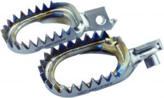 Afbeeldingen van RMZ 250 10- / RMZ 450 08- TITANIUM FOOTPEGS ANTI MUD SUZUKI