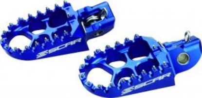 Afbeeldingen van SX-TC 85 18- / SXF-FC 16- / EXC-FE 17- EVO FOOTPEGS ALU BLUE COLOR