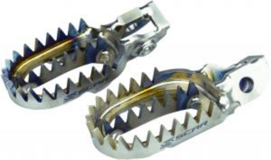 Picture of SX-TC 85 18- / SXF-FC 16- / EXC-FE 17- TITANIUM FOOTPEGS GRIPPER KTM-HSQ