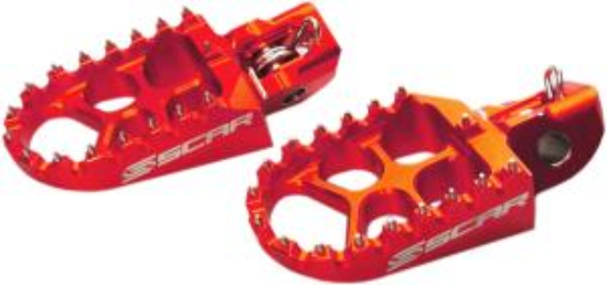 Picture of SX-TC 85 18- / SXF-FC 16- / EXC-FE 17- EVO FOOTPEGS ALU RED COLOR
