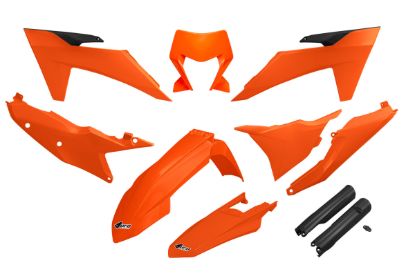 Afbeeldingen van UFO FULL KIT KTM OEM 25 WITH HEADLIGHT - EXC / EXCF 2024
