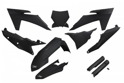 Afbeeldingen van UFO FULL KIT KTM BLACK - SX / SXF 2023-2024