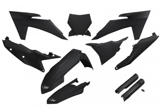 Afbeeldingen van UFO FULL KIT KTM BLACK - SX / SXF 2023-2024
