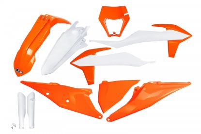 Afbeeldingen van UFO FULL KIT KTM OEM 23 WITH HEADLIGHT - EXC / EXC-F 2020-2023