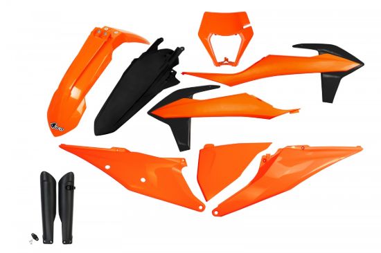 Afbeeldingen van UFO FULL KIT KTM OEM 20 WITH HEADLIGHT - EXC /EXC-F 2020-2023